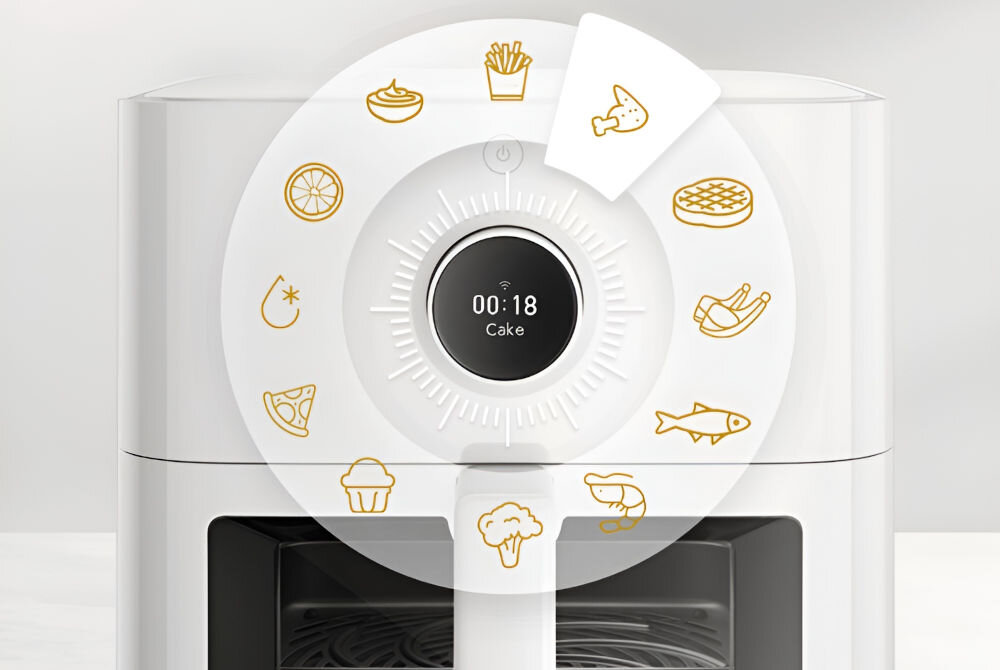 Frytkownica XIAOMI 55031 EU 5.5L Wi-Fi Biały interaktywny wyświetlacz intuicyjna obsługa