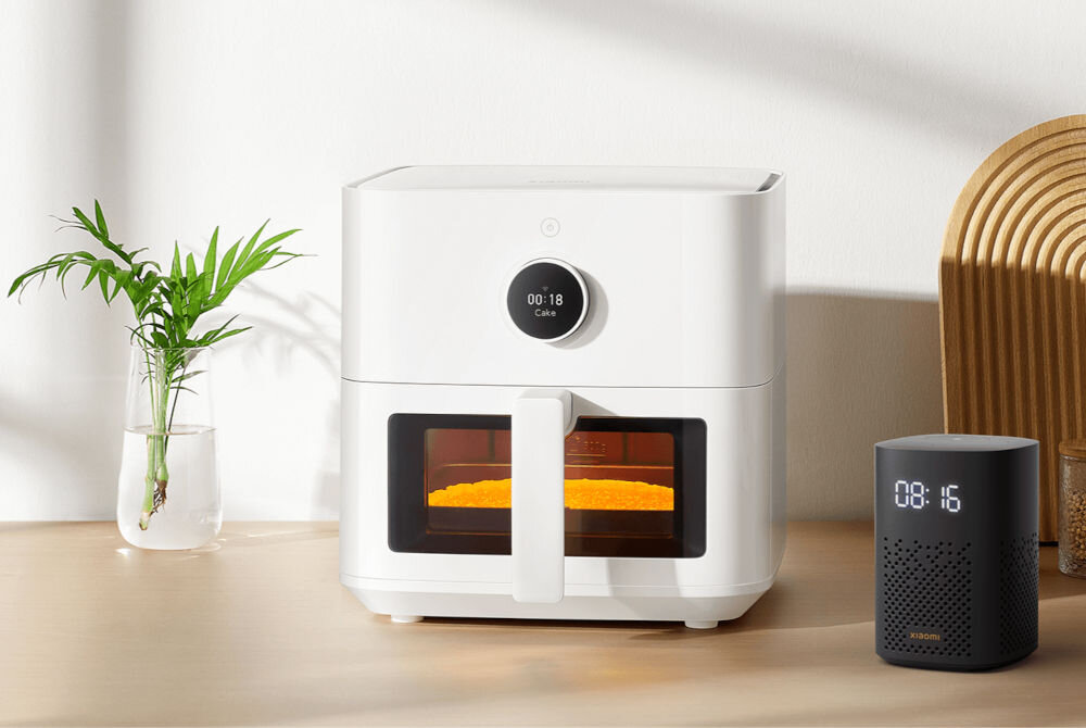 Frytkownica XIAOMI 55031 EU 5.5L Wi-Fi Biały otwór wentylacyjny automatyczne wyłączenie kratka ochronna