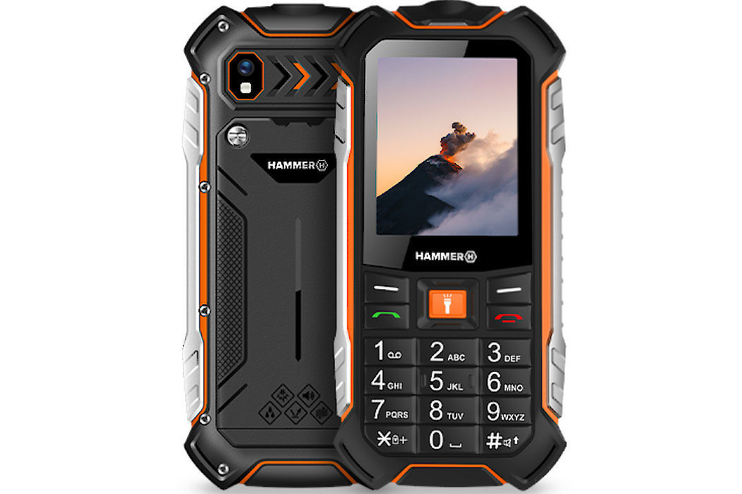 Telefon MYPHONE Hammer Boost LTE Czarny wytrzymałość pamięć funkcje prostota wodoodporność led aparat