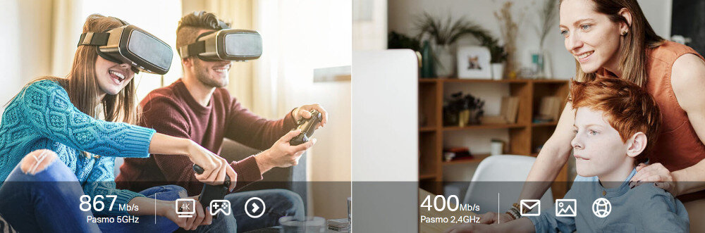 Karta sieciowa TP-LINK Archer T3U Nano do 1300 Mb/s w dwóch pasmach przeglądania Internetu, poprzez strumieniowanie filmów HD rozgrywki online