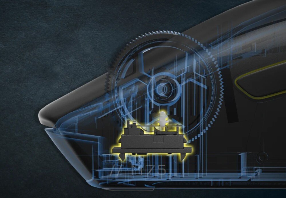 Mysz CORSAIR M75 Wireless RGB przełączniki reakcja wytrzymałość trwałość