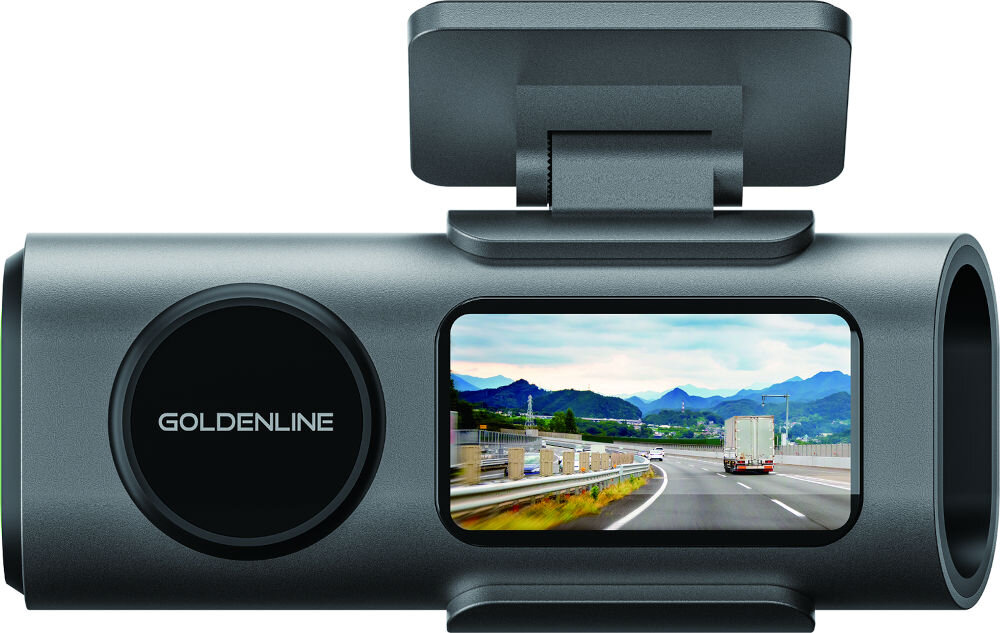 Wideorejestrator GOLDENLINE DC820 DUAL CAM dwukanałowe nagrywanie Full HD kąt widzenia kamery przednia tylna