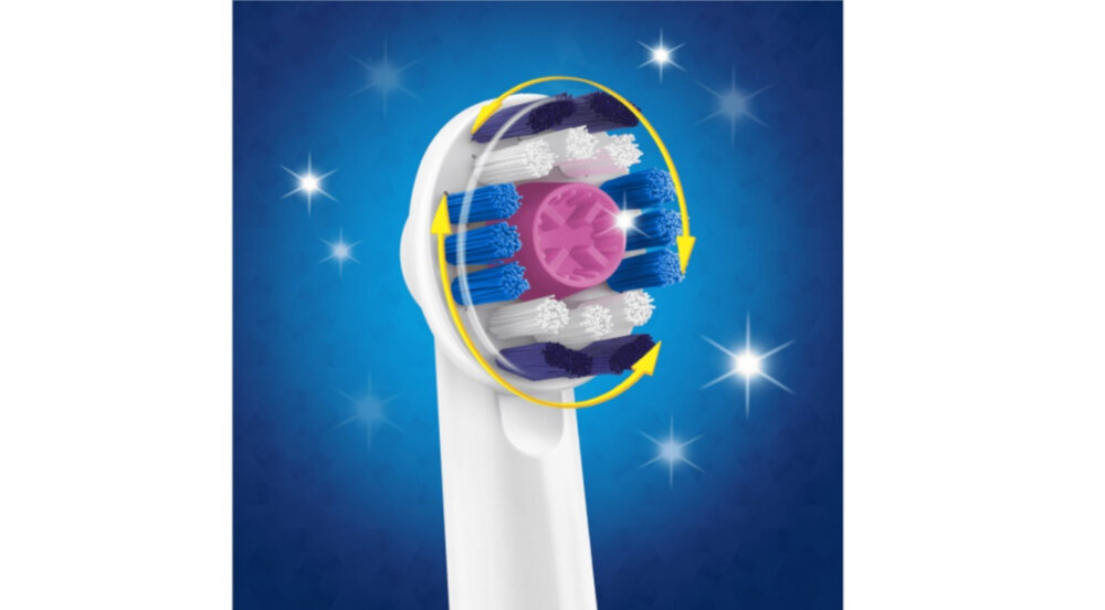Szczoteczka rotacyjna ORAL-B PRO 750 Różowy okragla glowka efekty