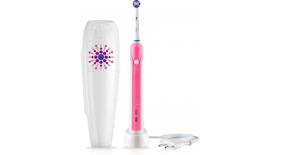  rotacyjna ORAL-B PRO 750 wbudowany timer pomaga czas