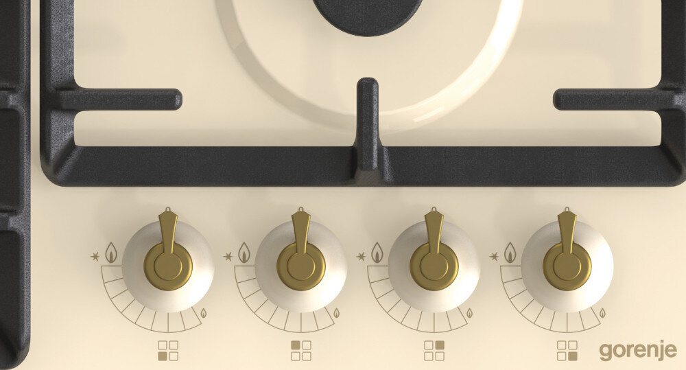 Płyta gazowa GORENJE GW642CLI palniki sterowanie pokrętła