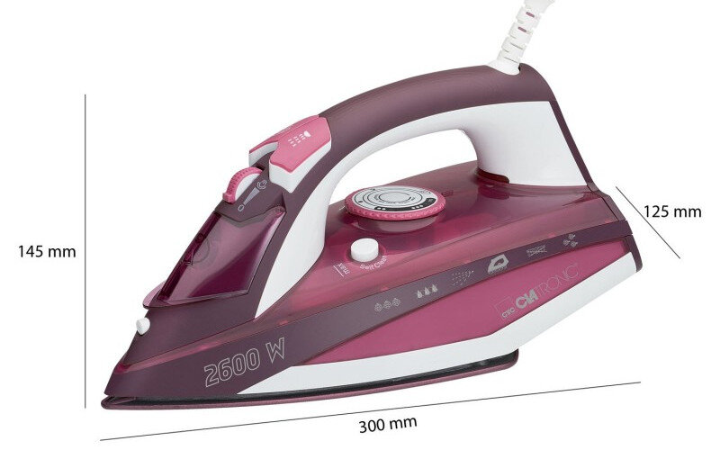 Żelazko CLATRONIC DB 3705 samoczyszczenie wyrzut pary strumien pary