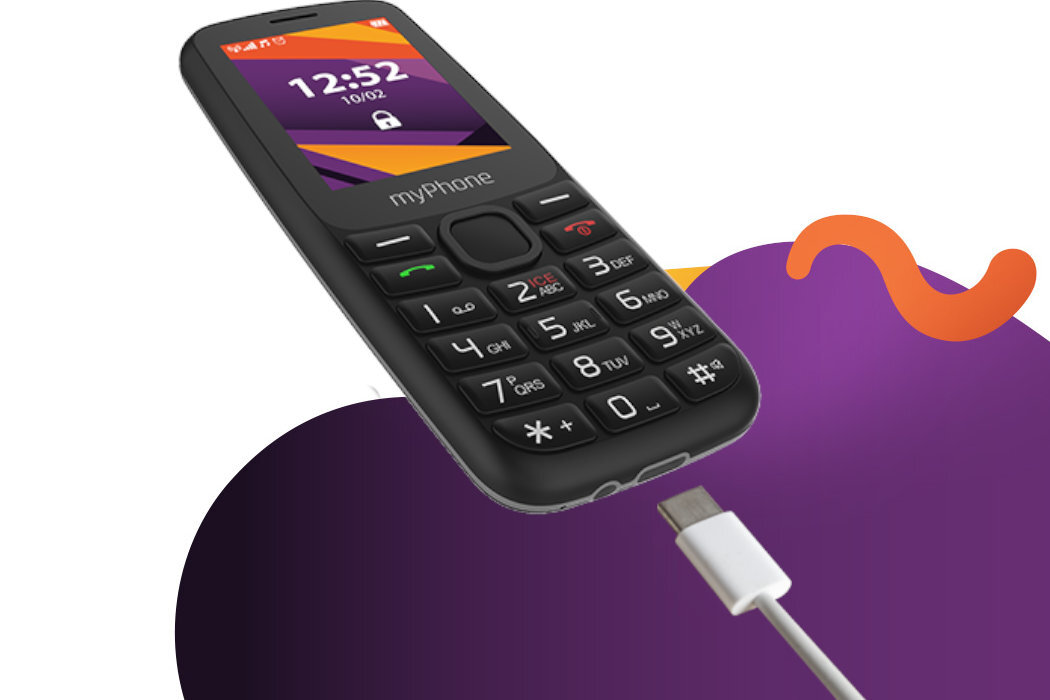 Telefon MYPHONE 6410 LTE Czarny skróty wygoda jakość wytrzymałość pomoc wyposażenie kontakty