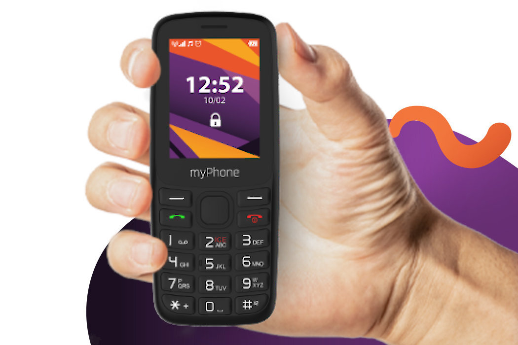 Telefon MYPHONE 6410 LTE Czarny skróty wygoda jakość wytrzymałość pomoc wyposażenie kontakty