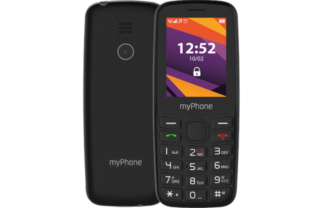 Telefon MYPHONE 6410 LTE Czarny skróty wygoda jakość wytrzymałość pomoc wyposażenie kontakty