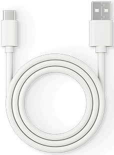 zwinięty kabel do ładowania