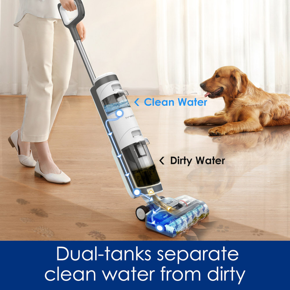 Odkurzacz TINECO IFloor Breeze podwójny zbiornik czysta woda kurz