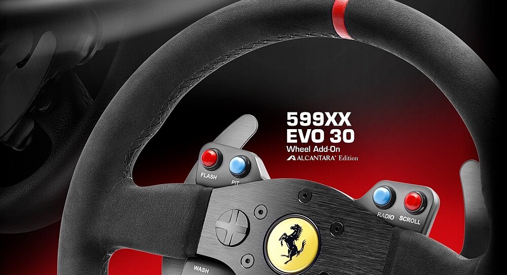 Kierownica THRUSTMASTER Ferrari 599XX EVO 30 Add On Alcantara Edition opis