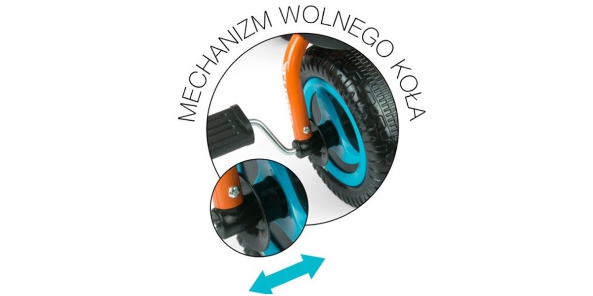 Trójkołowiec MILLY MALLY Turbo Funkcja wolnego koła