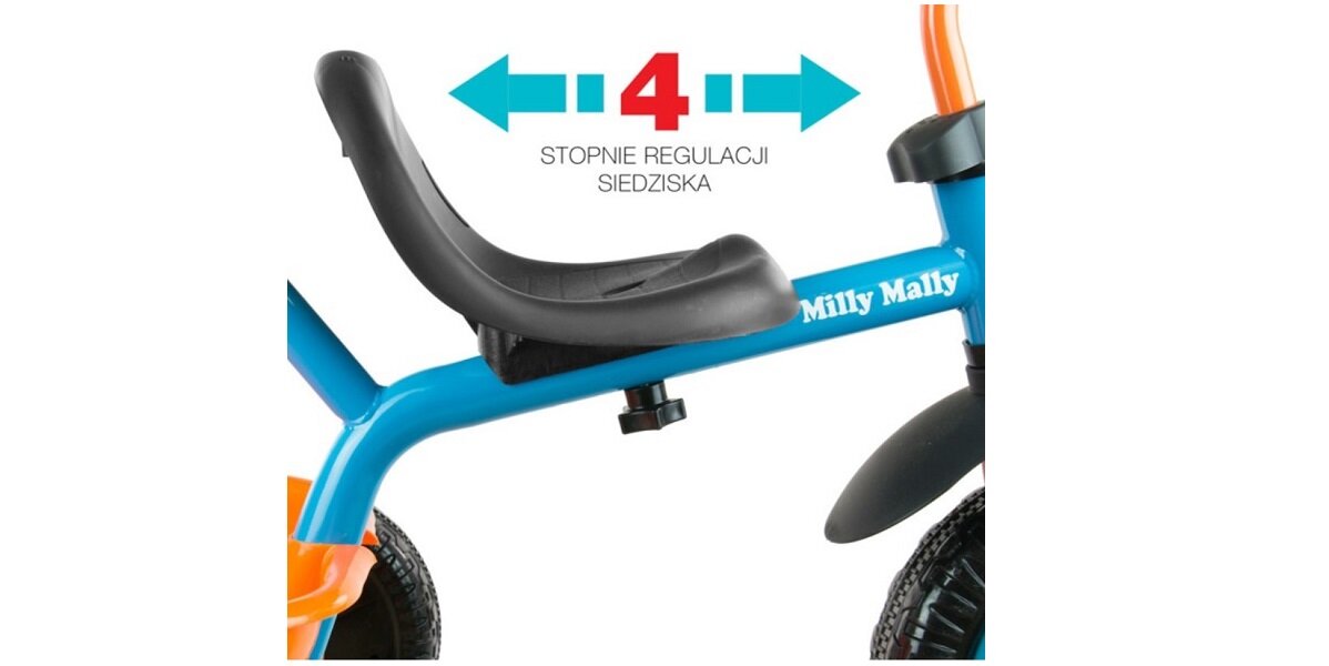 Trójkołowiec MILLY MALLY Turbo Regulacja siedziska 