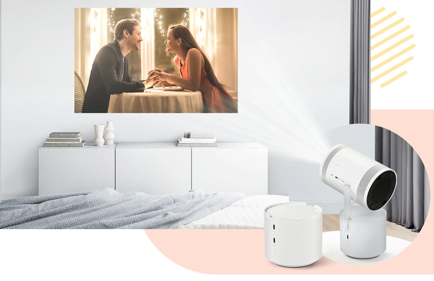 phpbuj3pt pl-feature-high-capacity-32-000mah-battery-5310843261 The Freestyle z powerbankiem wyświetla film na ścianie. VG-FBB3BA/XC