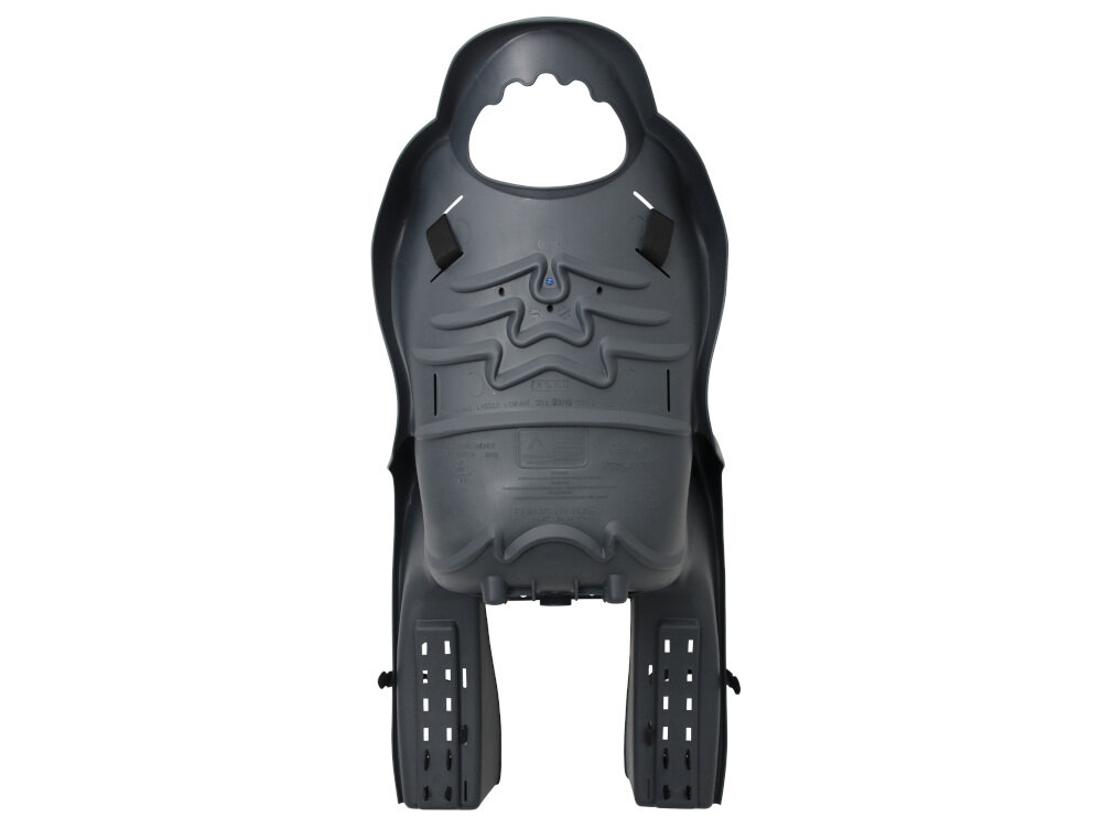 Fotelik rowerowy ELIBAS Grafitowy z wysokiej jakości tworzywa sztucznego łatwe w konserwacji niska waga 2 kg