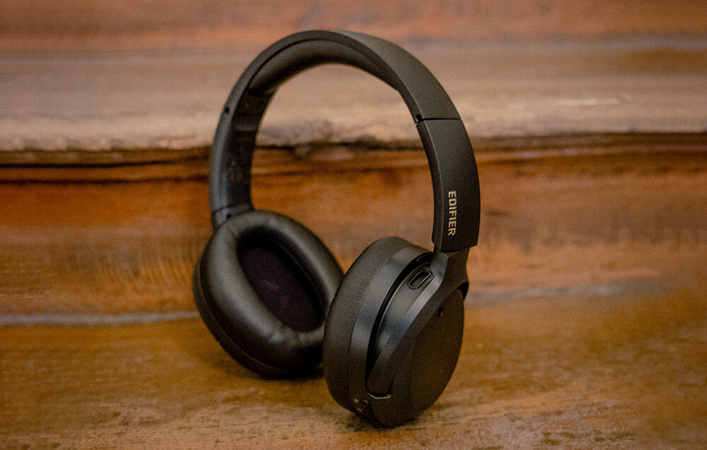 Słuchawki bezprzewodowe Edifier W820NB Plus dźwięk kontakt nauszne muzyka jakość model kodeki przetworniki membrany
