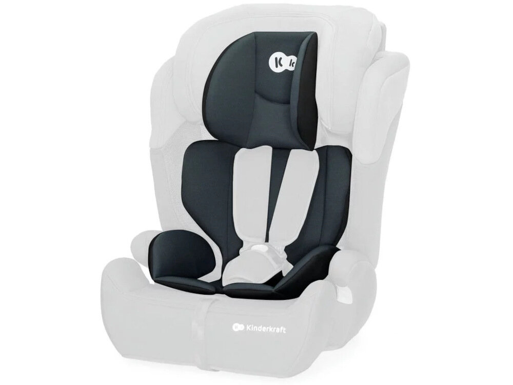 Fotelik samochodowy KINDERKRAFT Comfort Up I-Size 9-36 kg Czarny wkladka miekka wygodna pelen komfort pokroweic mozna sciagnac i wyprac