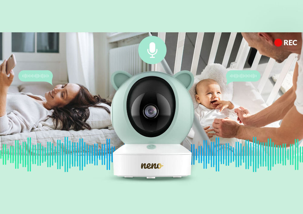 Niania elektroniczna NENO Ivo dwukierunkowa komunikacja za pomocą kamerki Neno Ivo