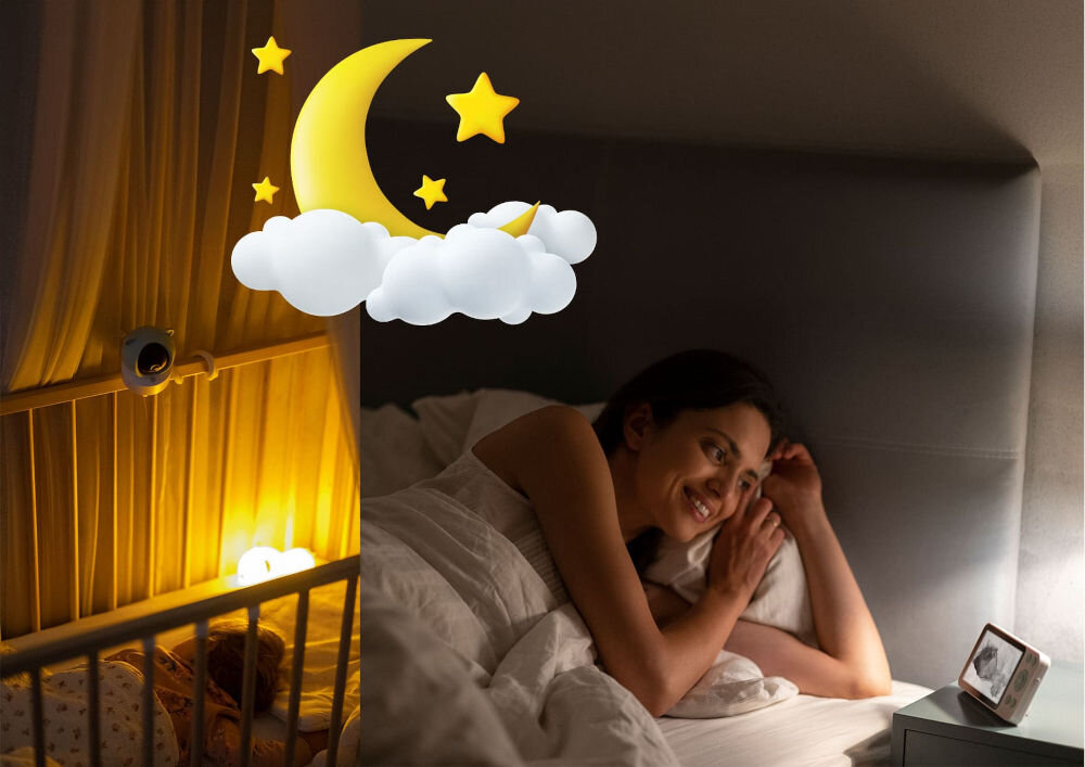 Niania elektroniczna NENO Ivo tryb nocny