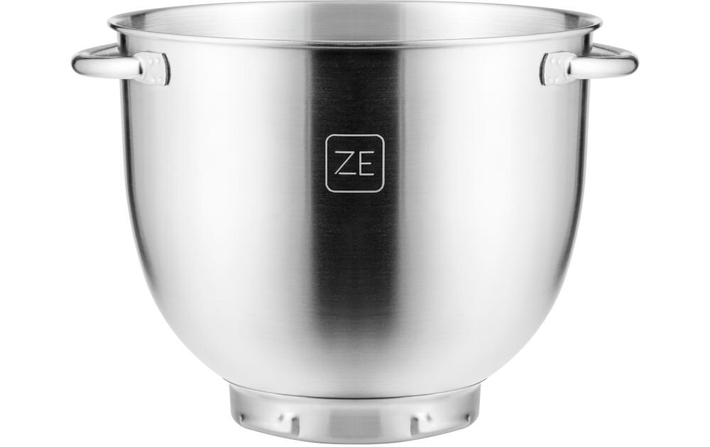 Robot kuchenny planetarny ZEEGMA Planeet Trio Czarny 1500W białe tło srebrna misa z uchwytami maksymalne wykorzystanie przestrzeni trzy misy o pojemnościach 5,2 l, 4,5 l i 4 l mieszanie skomplikowanych produktów ubijanie piany przygotowywanie kremów czy polew funkcja składania ergonomiczne rączki