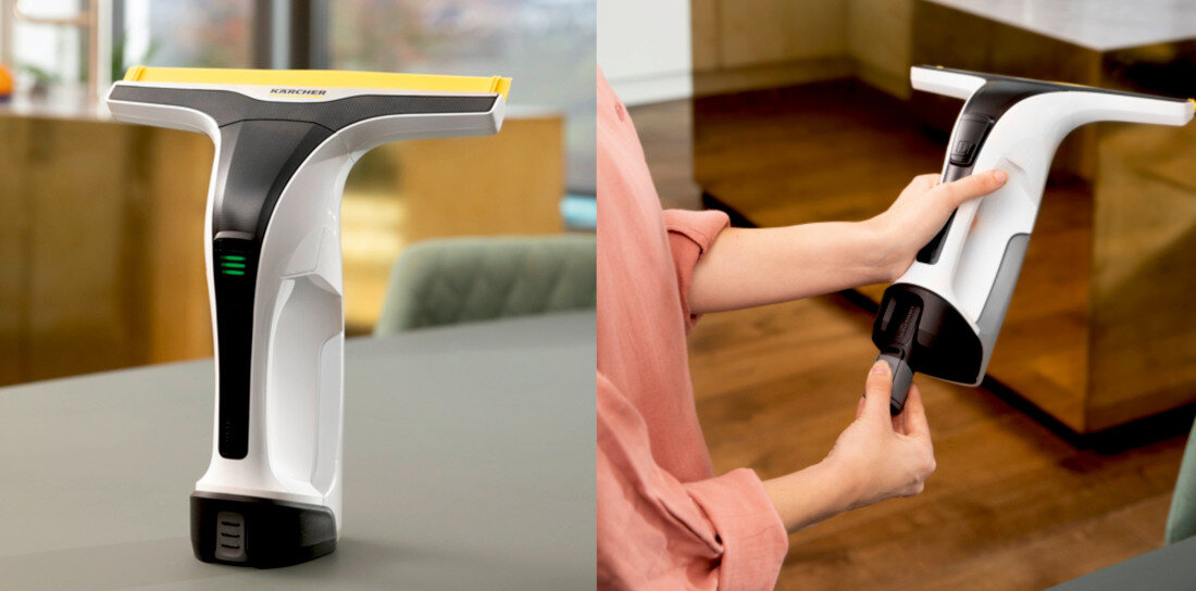 Myjka do okien KARCHER BATERYJNA WV 4-4 Plus 1.633-540.0 wskaznik LED Trzy diody LED