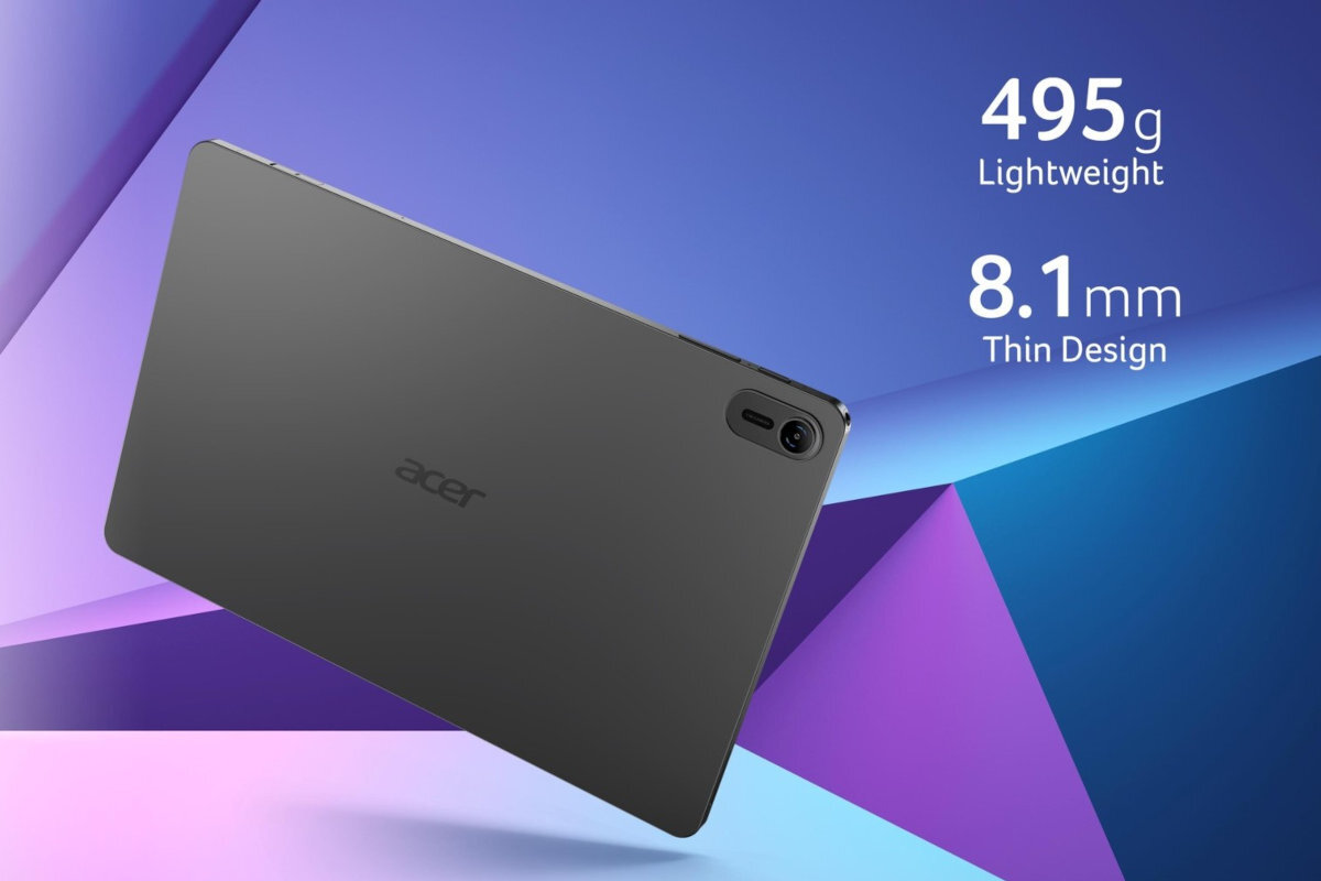 ACER Iconia Tab P10 aluminiowa obudowa 495 g 8,1 mm