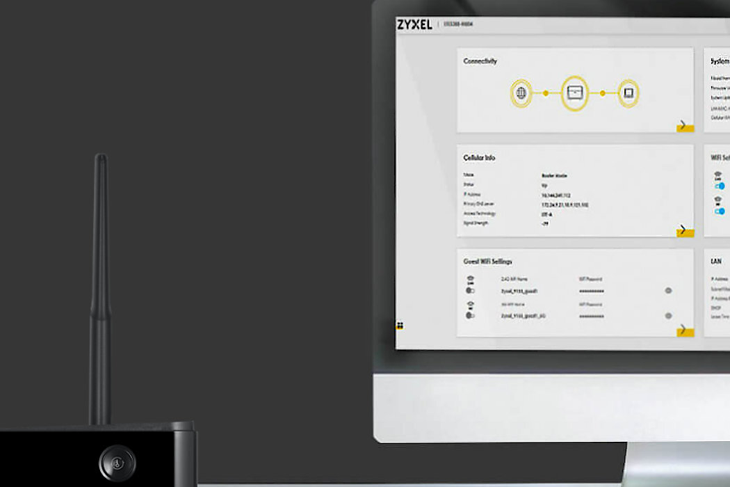 Router ZYXEL LTE3301 Plus internetowy interfejs