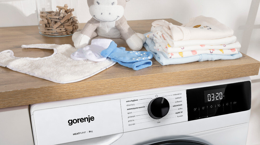 Suszarka GORENJE DHNE82 PL dziecięcy delikatne suszenie bez zagnieceń