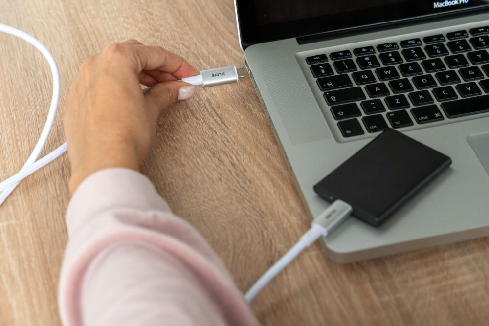 Kabel USB Typ-C - USB Typ-C XLINE 240W 8K 1 m quick charge power delivery szybkie ładowanie 5 a