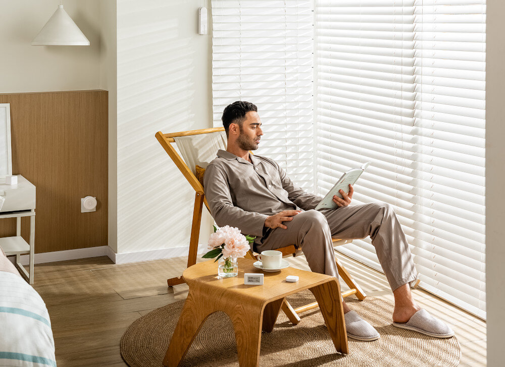 Silnik do rolet AQARA RSD-M01 aplikacja Aqara Home sterowanie jednym przyciskiem Aqara Mini Switch komfort zycia automatyczne sterowanie