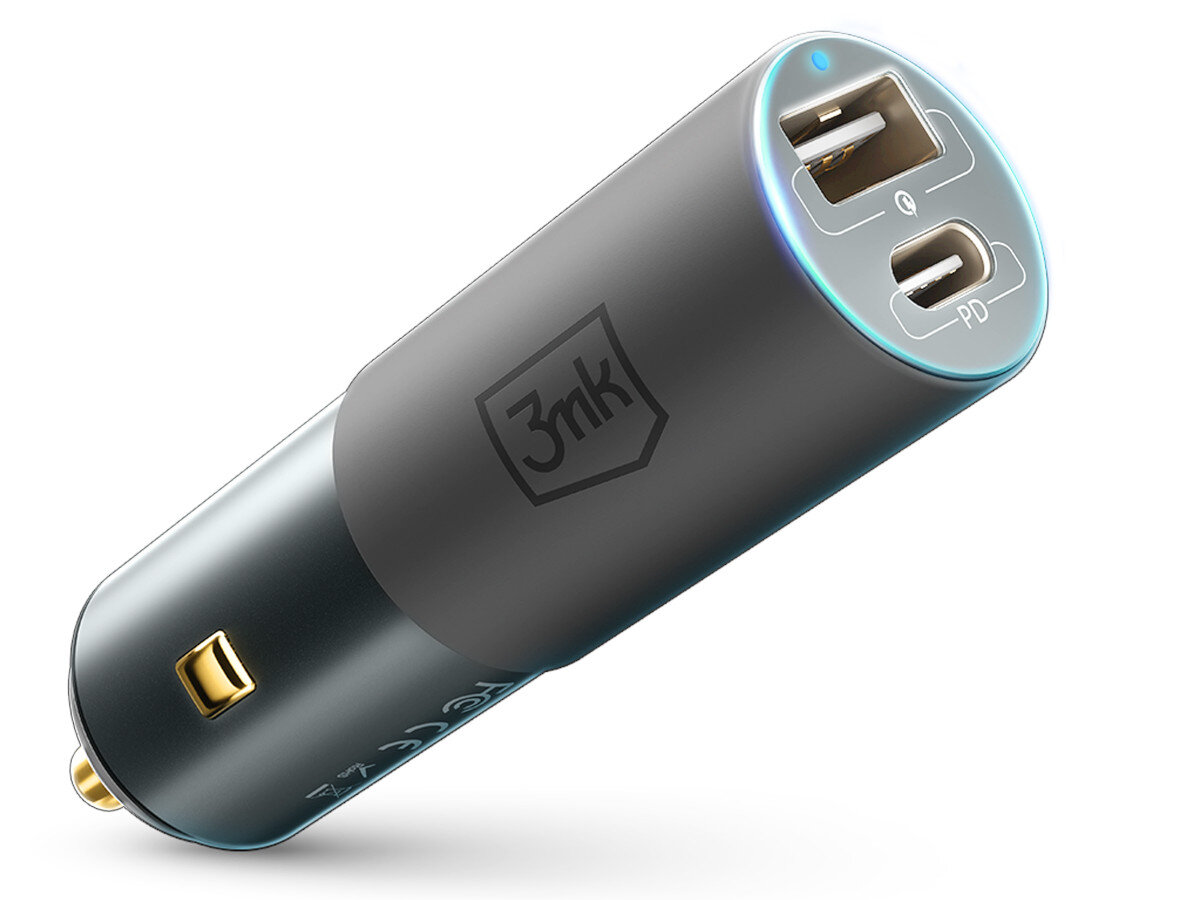 Ładowarka samochodowa 3MK Hyper Car Charger 100W Czarny wyglad