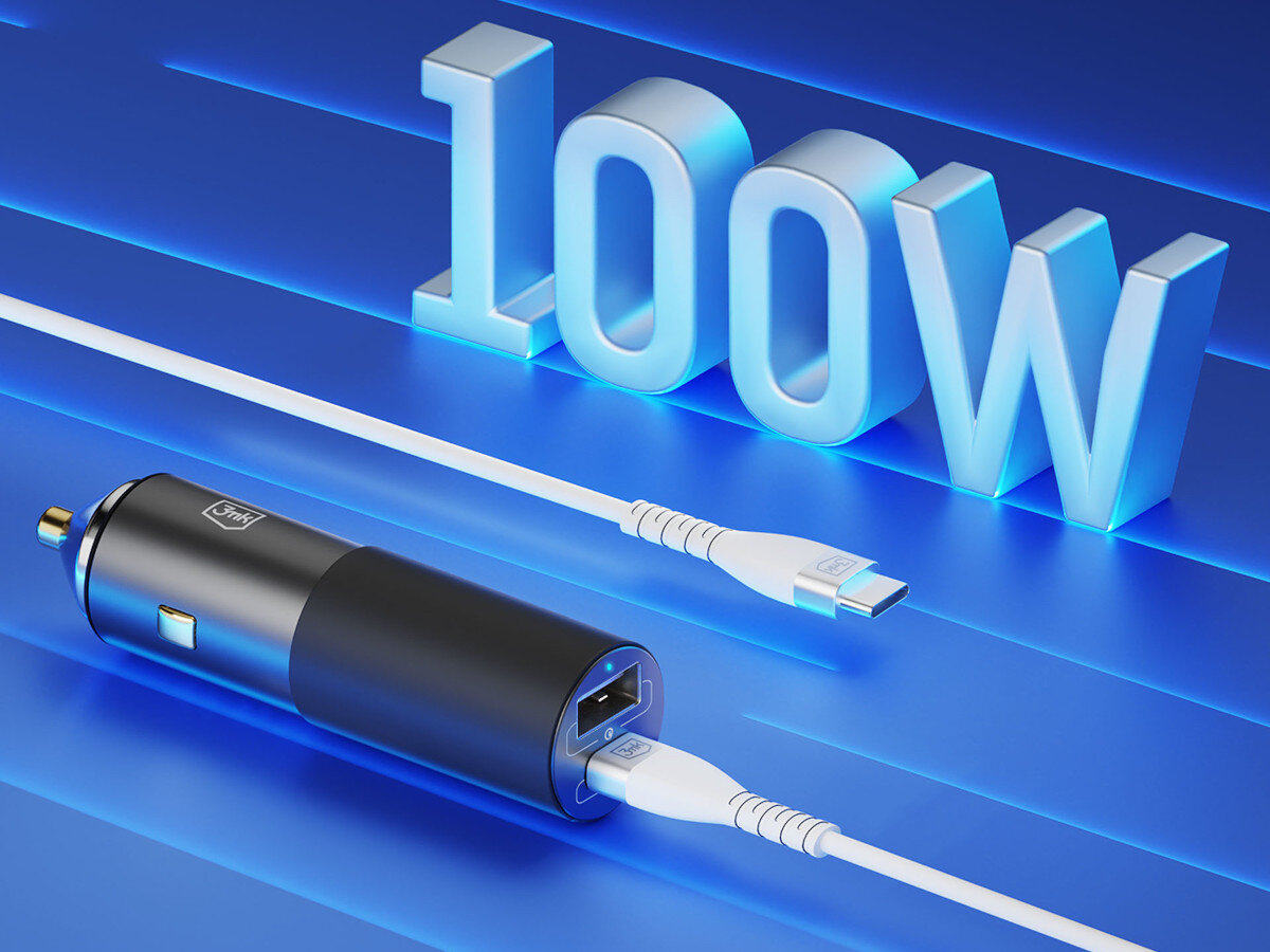 Ładowarka samochodowa 3MK Hyper Car Charger 100W Czarny szybkosc