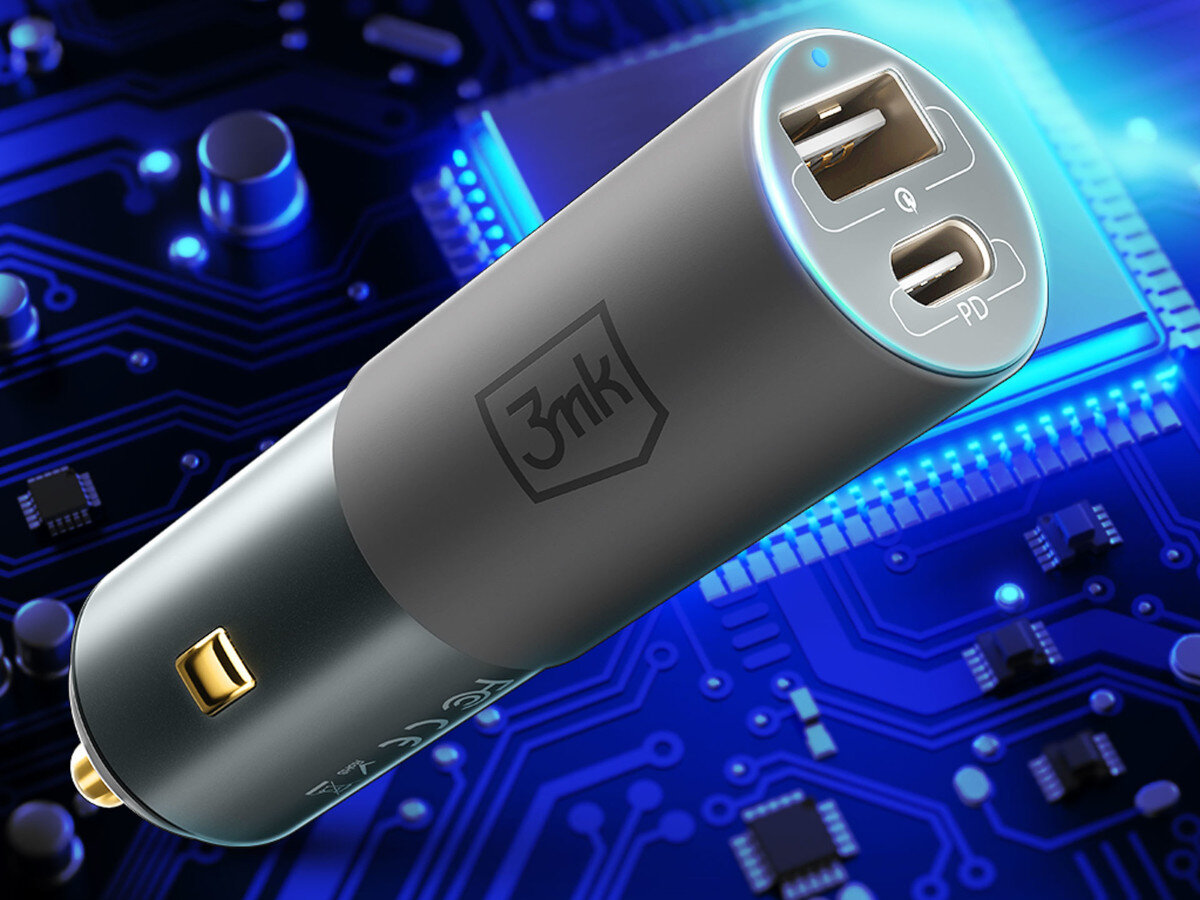 Ładowarka samochodowa 3MK Hyper Car Charger 100W Czarny ochrona