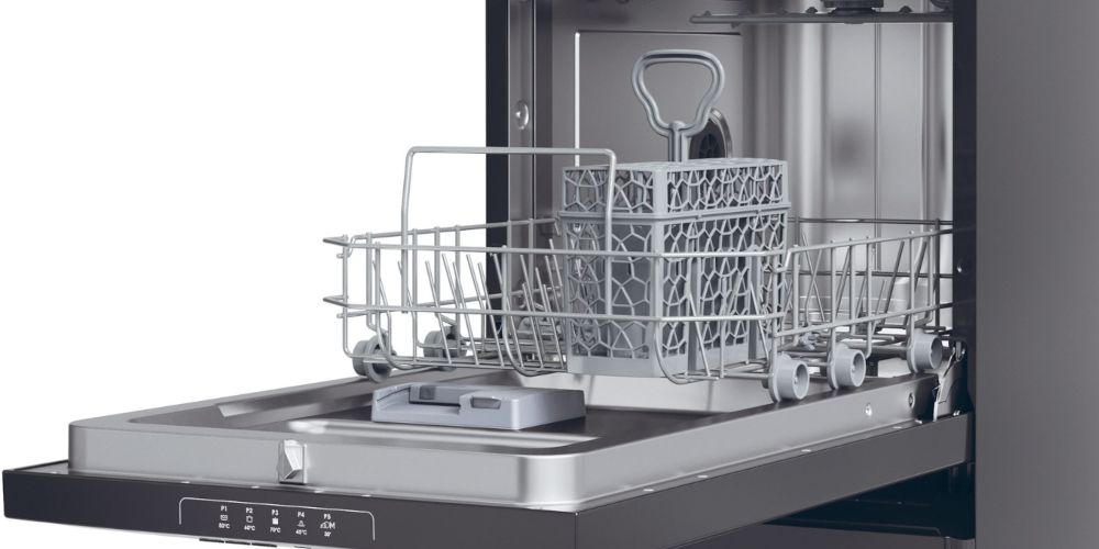 ZMYWARKA CANDY CDPH 2L1047B BRAVA kosz modułowy wygoda komfort zmiana wysokości elastyczność Składane uchwyty