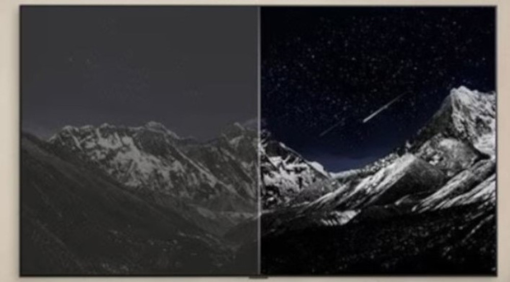 Telewizor LG 77C5ELB - Prawdziwa czerń, obraz podzielony na jasny i ciemniejszy obraz, Perfect Black, 