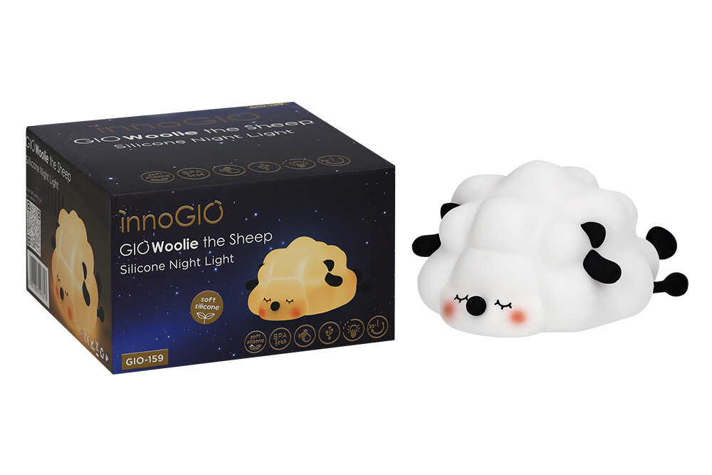 Lampka nocna INNOGIO GIO Owca GIO-159 Przyjazna i mobilna ładowanie port USB-C
