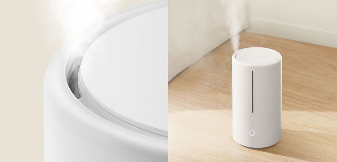 Nawilzacz ultradzwiękowy XIAOMI Mi Smart duzy zbiornik na wode wysoka wydajnosc jakosc wykonania sterowanie za pomoca urzadzenia aplikacja Mi Home uzytkowanie