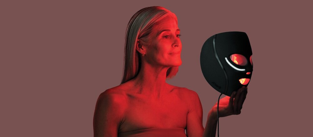 Maska LED SHARK FW312EU Cryo Glow Różowy wyrób medyczny, certyfikacja FDA, redukcja zmarszczek, ujędnienie skóry