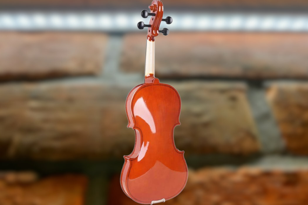 Skrzypce NN 3/4 Ciemne drewno wyposażenie smyczek klafonia futerał nauka początkujący profesjonalny wytrzymałe klasyczne