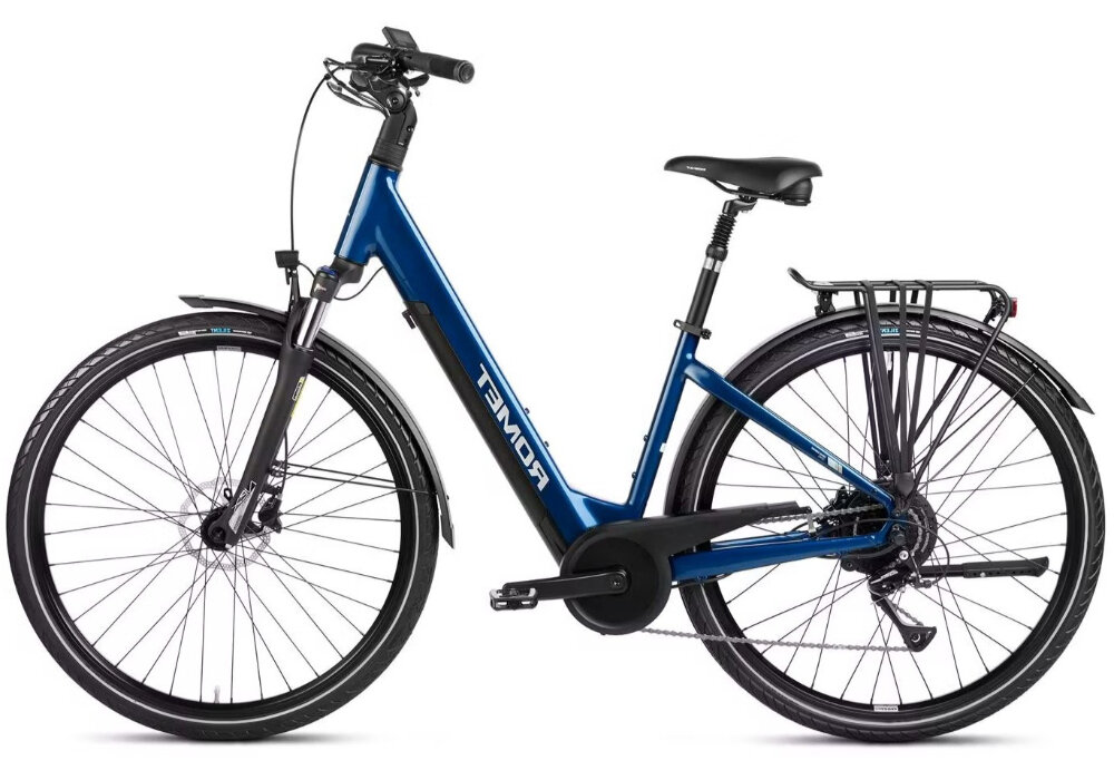 Rower elektryczny ROMET E-Modeco URB 1.0 U17 28 cali Granatowo-srebrny 