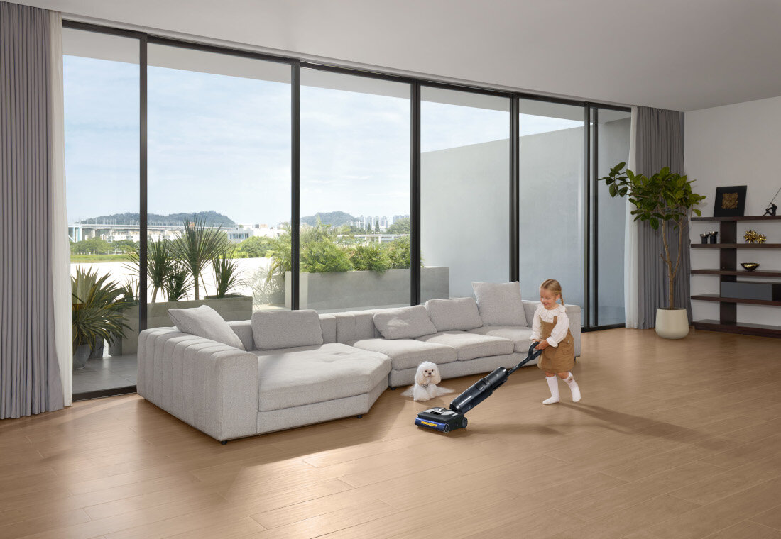 Odkurzacz TINECO Floor One S7 Stretch Steam Plus Higiena po każdym użyciu Autoczyszczenie FlashDry temperatura Krótki tryb usuwa wilgoć w około 5 minut cichy SilentDry pracuje przy 45 dB