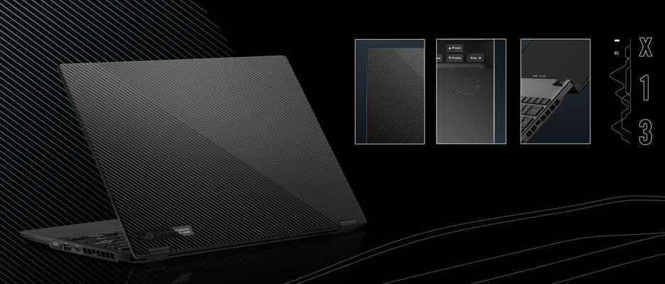 Laptop ASUS Rog Flow X13 GV301 - Stylistyka 