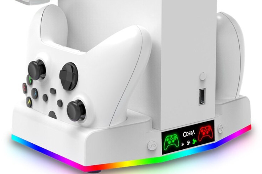 Podstawka chłodząca COBRA CR2XBSWH Czarny zabawa gaming konsola ładowanie chłodzenie prędkość