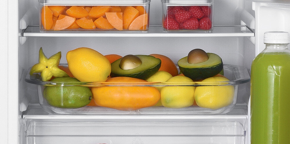 LODÓWKA LIN LI-EF2-11 BIAŁA szklane półki wytrzymałe