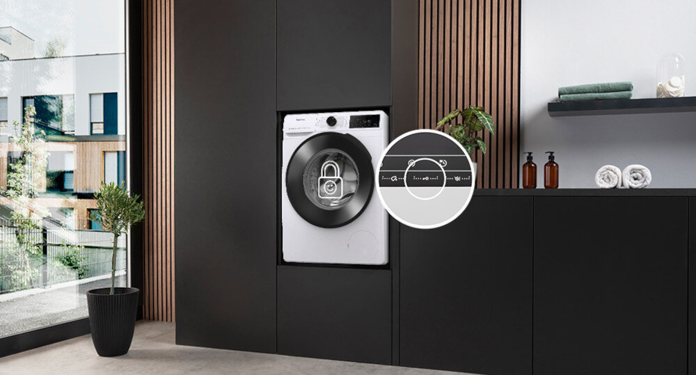 PRALKA HISENSE WF5S7041BW PL blokada dzieci bezpieczeństwo Child Lock