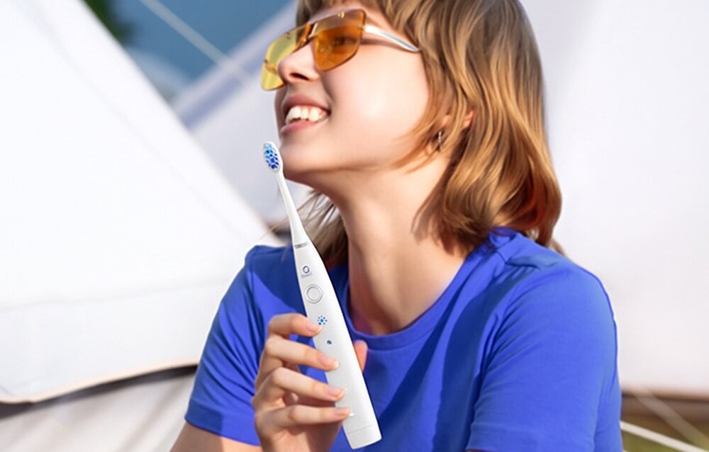 Szczoteczka soniczna OCLEAN Flow S Biały kv początek opisu