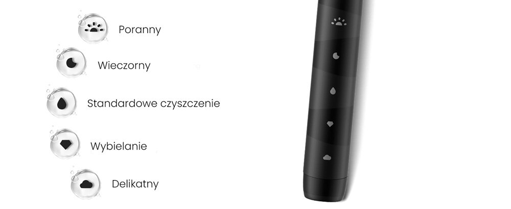 Szczoteczka soniczna OCLEAN Flow S Biały 5 programów szczotkowania, skuteczne i bezpieczne usuwanie zanieczyszczeń, delikatne szczotkowanie