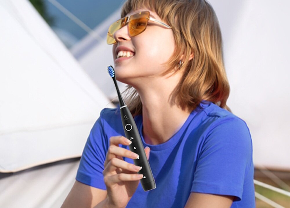 Szczoteczka soniczna OCLEAN Flow S Czarny kv początek opisu