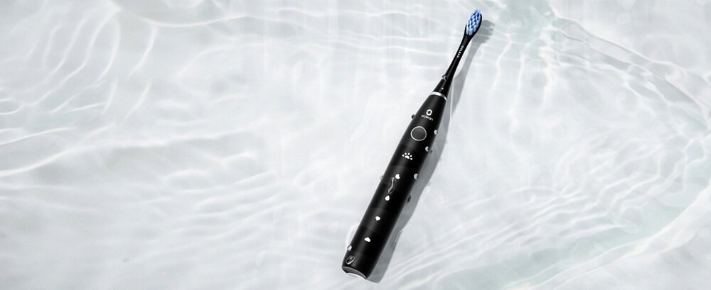 Szczoteczka soniczna OCLEAN Flow S Czarny wodoodporna obudowa, elegancki design, wyjątkowy wygląd